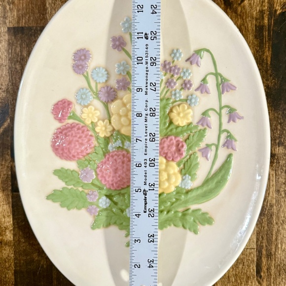 Atlantic Mold Pottery Wall Plaque, Hand-painted VINTAGE - Picture 7 of 8